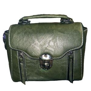 Cute Green Handbag with Detachable Strap